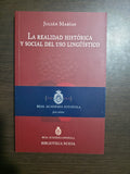 La realidad histórica y social del uso lingüístico - Biblioteca nueva