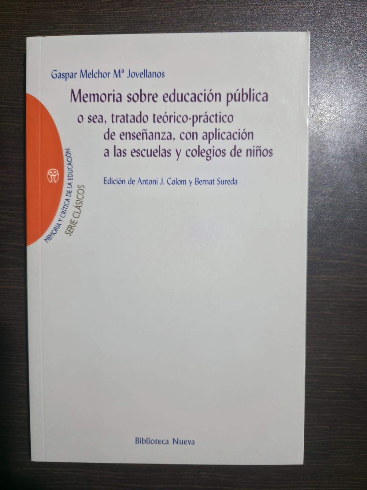 Memoria sobre educación publica - Biblioteca nueva