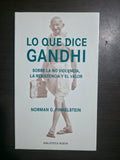 Lo que dice Gandhi