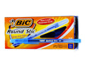 Caja de lapicero azul round stick marca Bic