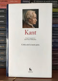 Kant - Crítica de la razón pura. Gredos